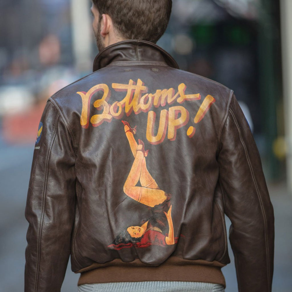 40th Anniversary Bottoms Up™ A-2 Pinup Jacket Z21T008 - Cockpit USA Men