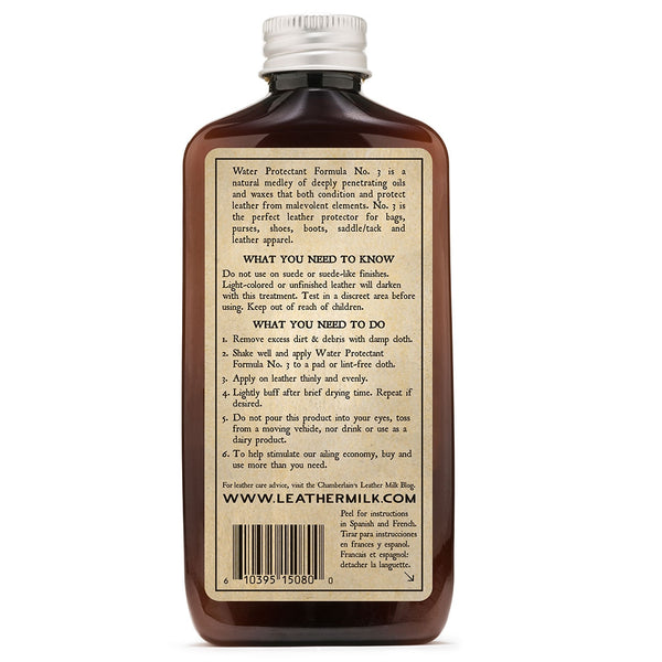 Leather Milk® Water Protectant No.3 6oz w pad