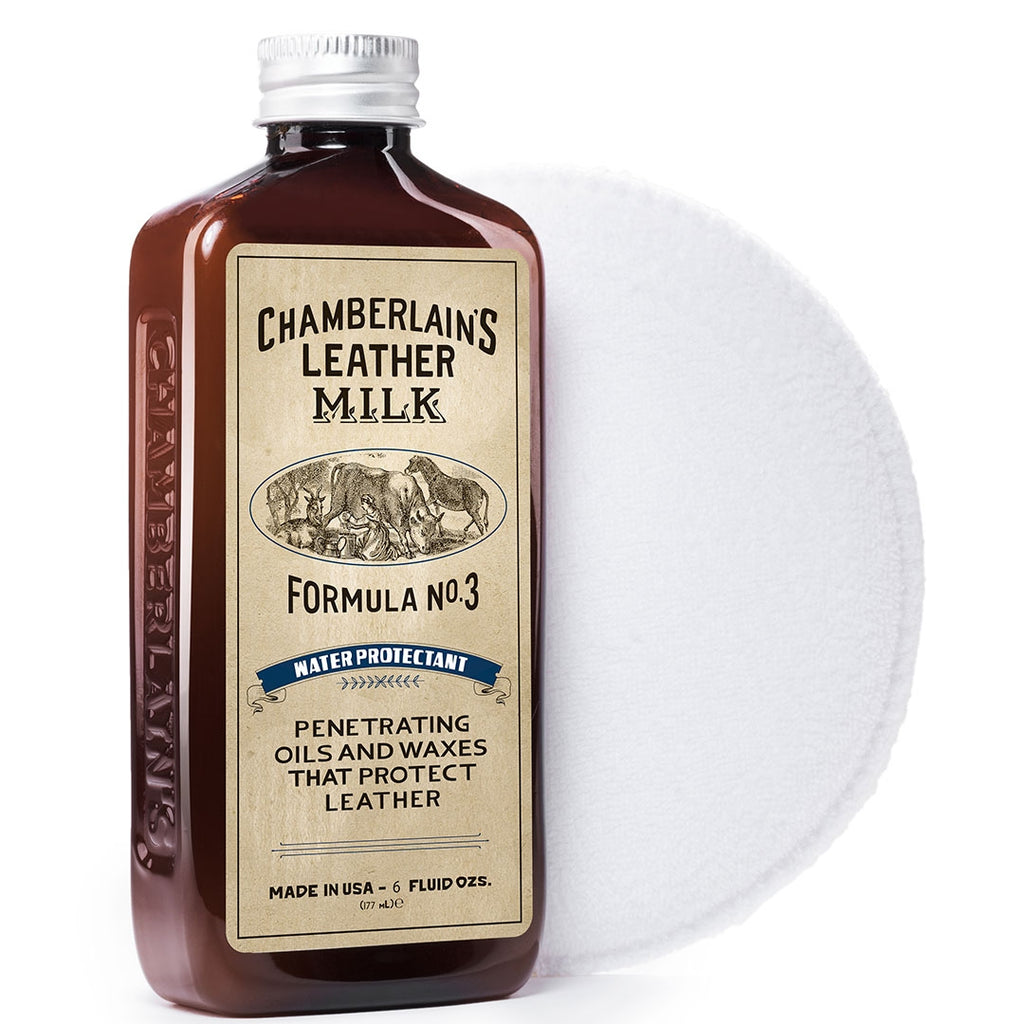 Leather Milk® Water Protectant No.3 6oz w pad
