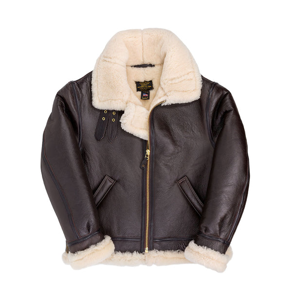 B-3 Hooded Sheepskin Bomber Jacket Z203615