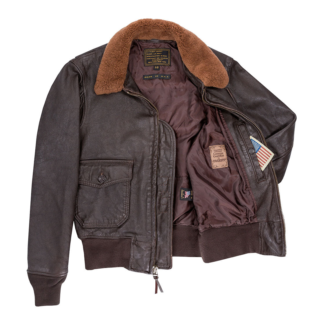 Vintage G-1 Fur Collar Jacket | Goatskin Flight Jacket