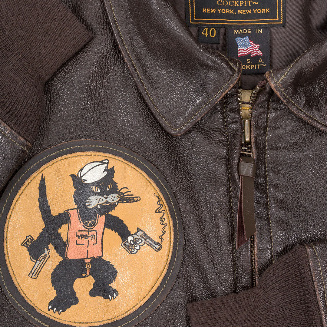 USN G1 Leather Flight Jacket  Men's Goatskin Leather Jacket – Legendary USA