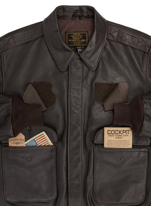 Cockpit A-2 Jacket with Velcro Long Z21V42L (LONG)