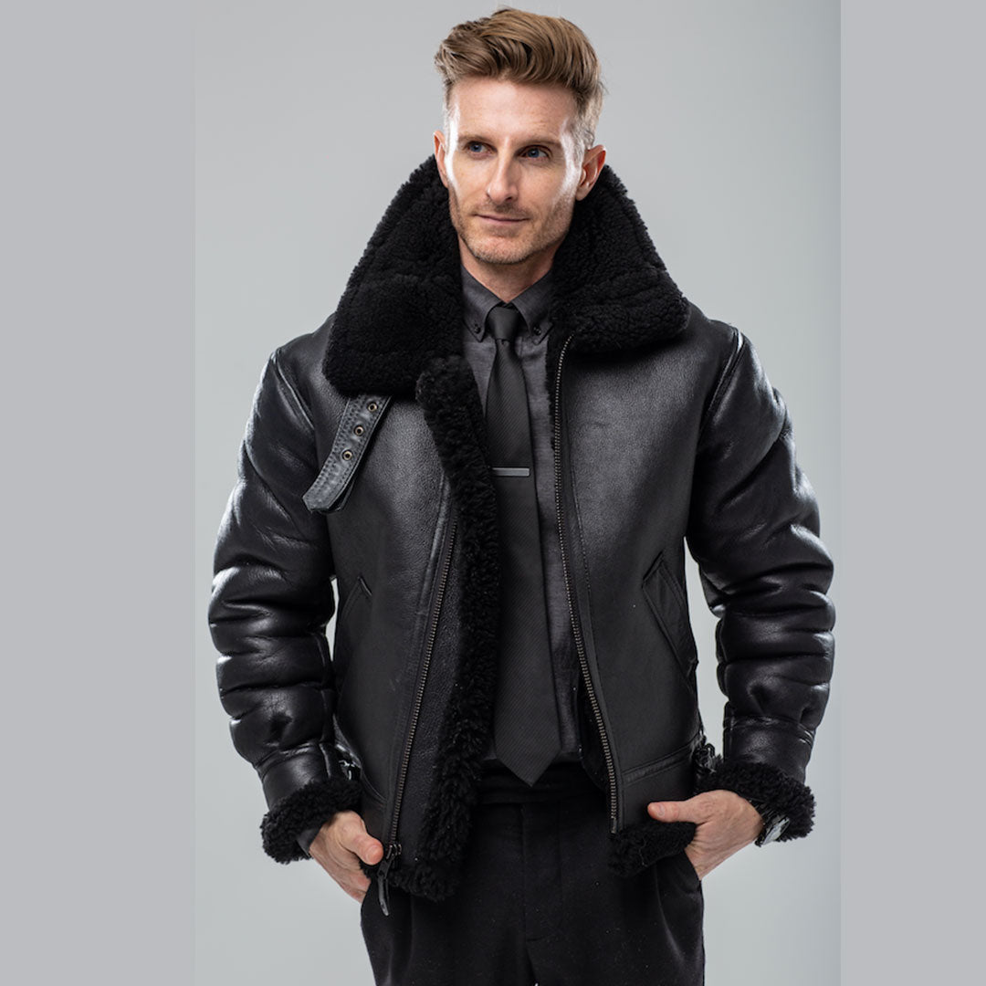 Men s Sheepskin Shearling Jackets for Sale Cockpit USA