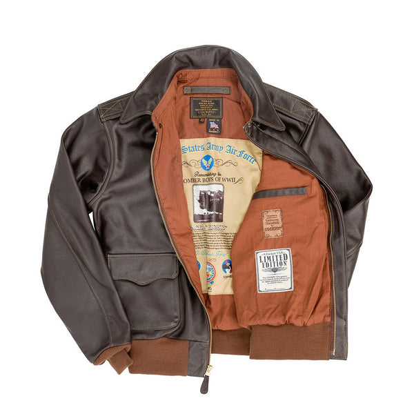 Aces and Eights™ Hand-Painted Flight Jacket Z21V029M - Cockpit USA Apparel & Accessories