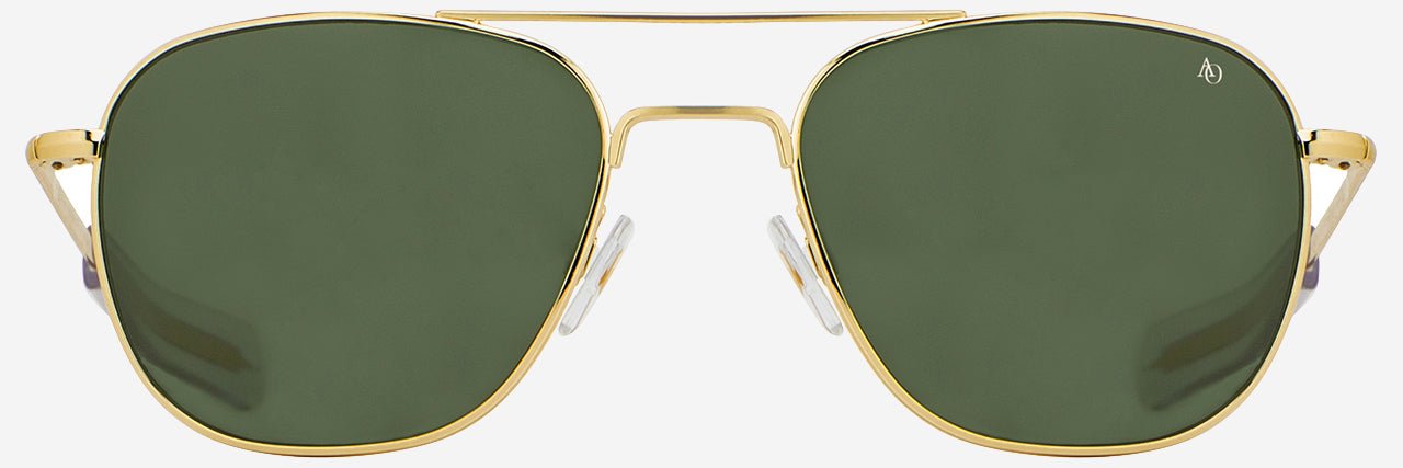 Polarized Gold Pilot Sunglasses - American Optical