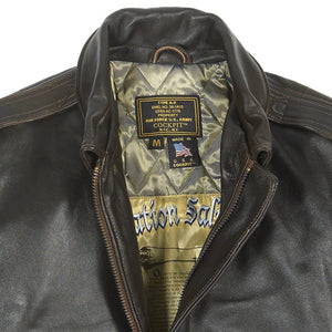 Antique Lamb Jacket (Long) Z2567MML in Brown - Cockpit USA Men