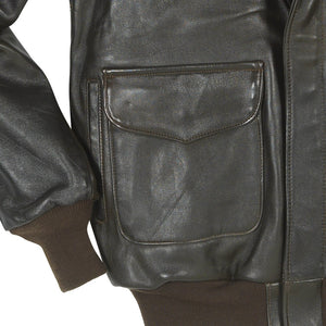 Antique Lamb Jacket (Long) Z2567MML in Brown - Cockpit USA Men