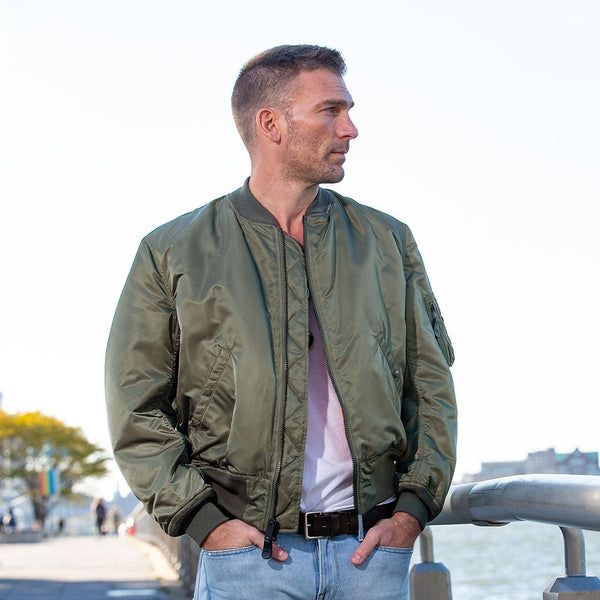 Authentic MA-1 Bomber Jacket Z24J011D - Cockpit USA Men