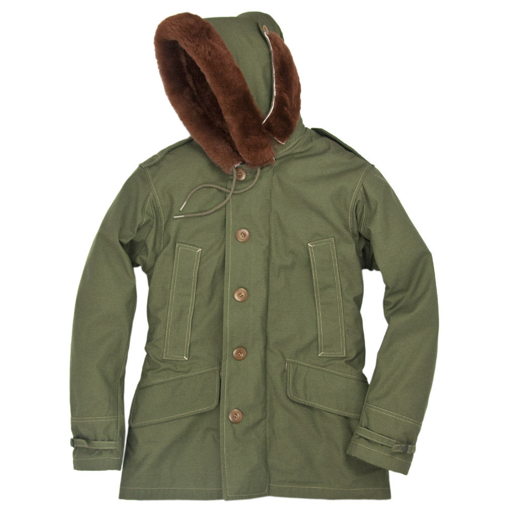 B-11 Winter Parka hood to the side