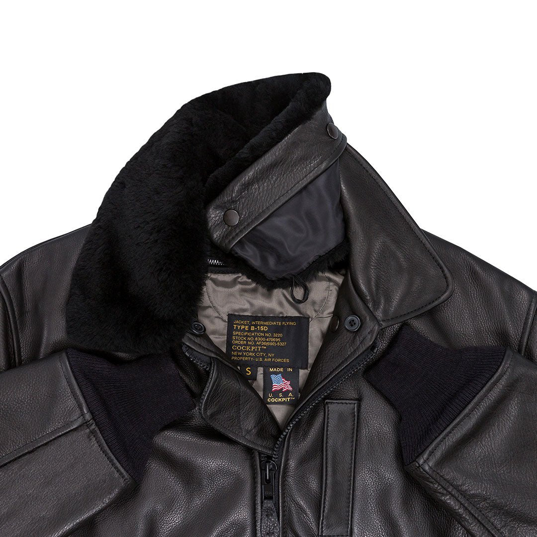 Schott B-15A TALON フライトジャケット USA製 B-15 Leather Flight Jacket | Men's Cowhide Leather Jacket