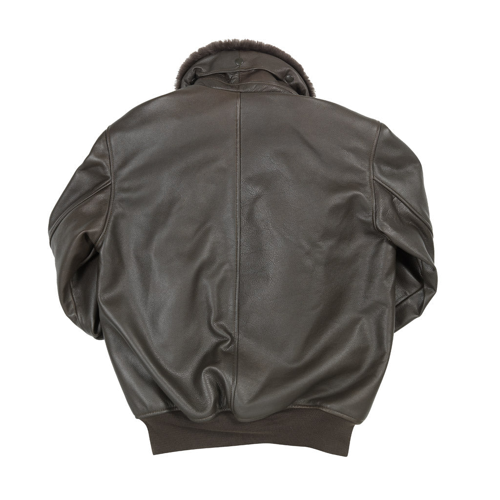 Schott B-15A TALON フライトジャケット USA製 B-15 Men's Cowhide Leather Flight Jacket - Brown | Cockpit USA