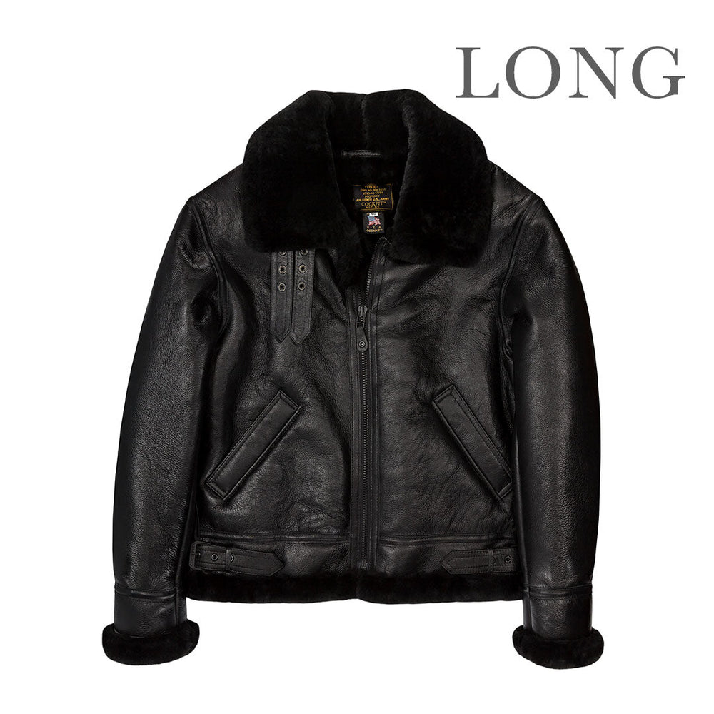 B-3 Sheepskin Jacket-Long Z2102BML - Cockpit USA Men