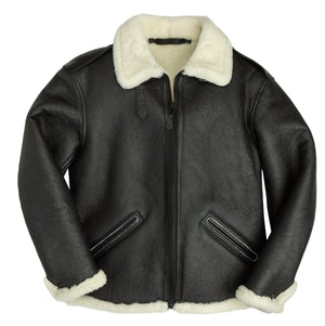 B-6 Black Shearling Bomber Jacket Z21Y008 - Cockpit USA Men