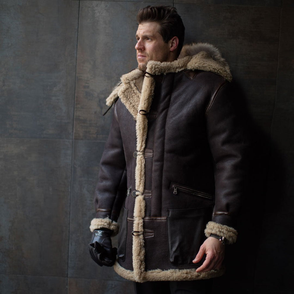 B-7 Aleutian WWII Sheepskin Parka Z21M035 - Cockpit USA Men