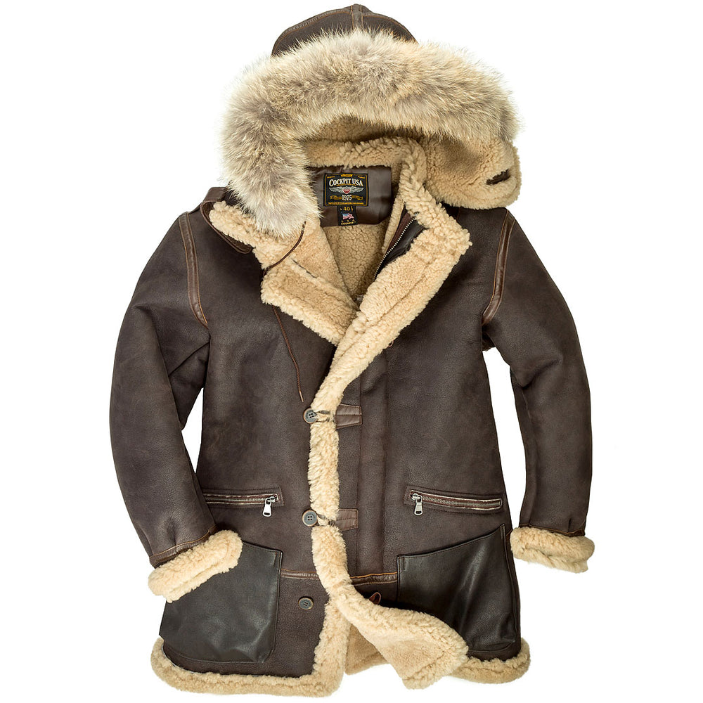 B-7 Aleutian WWII Sheepskin Parka fit