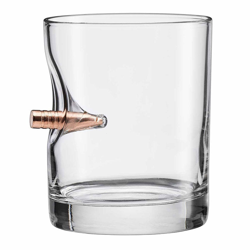 BENSHOT 11oz Bullet Rocks Whiskey Glass Z99G104 - Cockpit USA Accessories