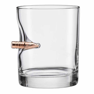 BENSHOT 11oz Bullet Rocks Whiskey Glass Z99G104 - Cockpit USA Accessories