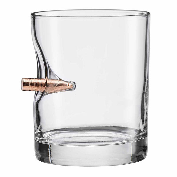 BENSHOT 11oz Bullet Rocks Whiskey Glass Z99G104 - Cockpit USA Accessories