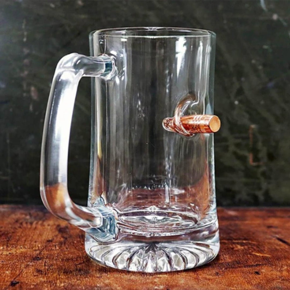 BenShot Beer Mug with .50 calBullet Z99F121 - Cockpit USA Accessories