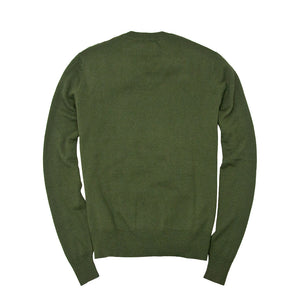 Bird's Eye Sweater in Olive Back