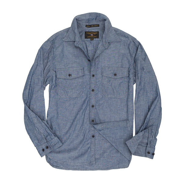 CHAMBRAY OFFICERS SHRT Z42X008 - Cockpit USA Men