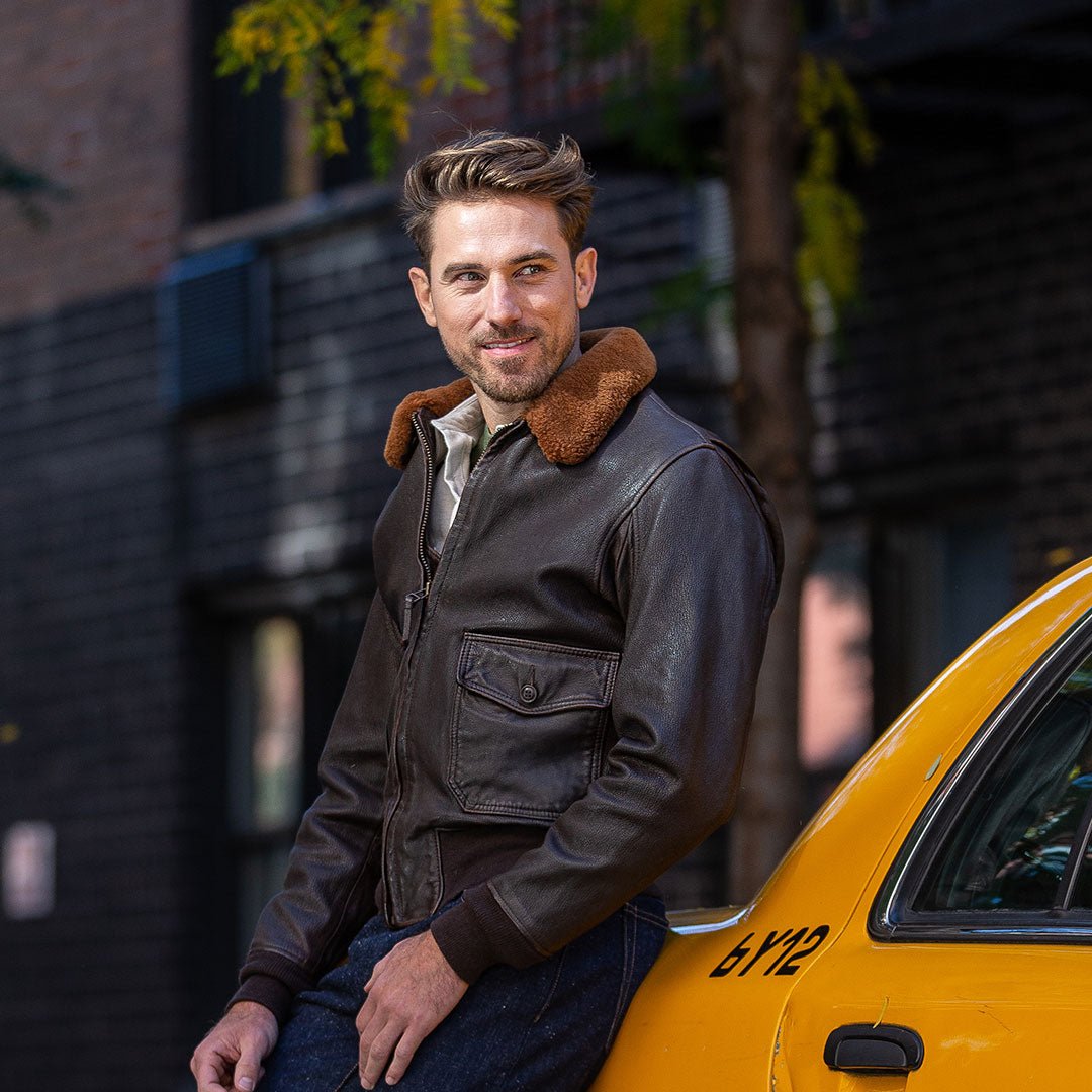 Vintage G-1 Fur Collar Jacket | Goatskin Flight Jacket