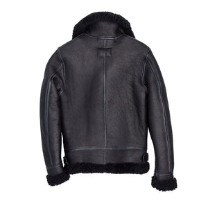 Women's B-3 Bomber Jacket-Black