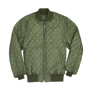 Diamond Quilted Bomber Jacket-Cockpit USA