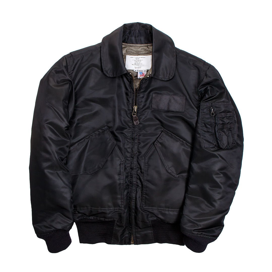 AVIREX CWU-55/P（S）COLD WEATHER 黒 Cold Weather Bomber Jacket | Nylon Pilot Jacket