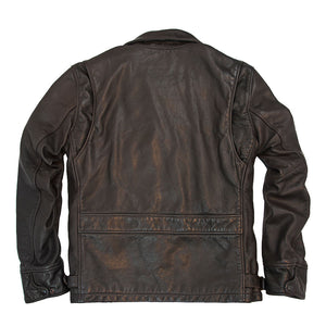 Division Commander’s Leather Tanker Jacket back