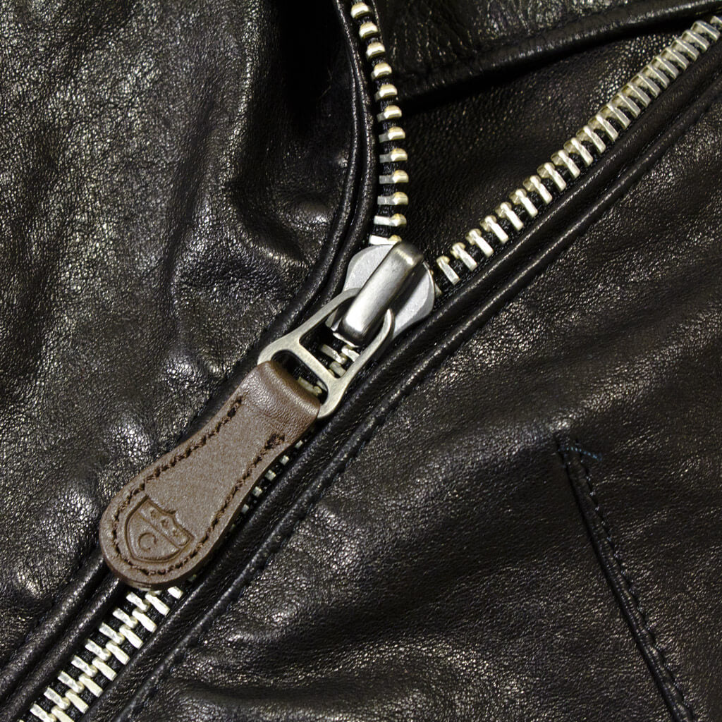 Women's Black Leather Motorcycle Vest | Cockpit USA