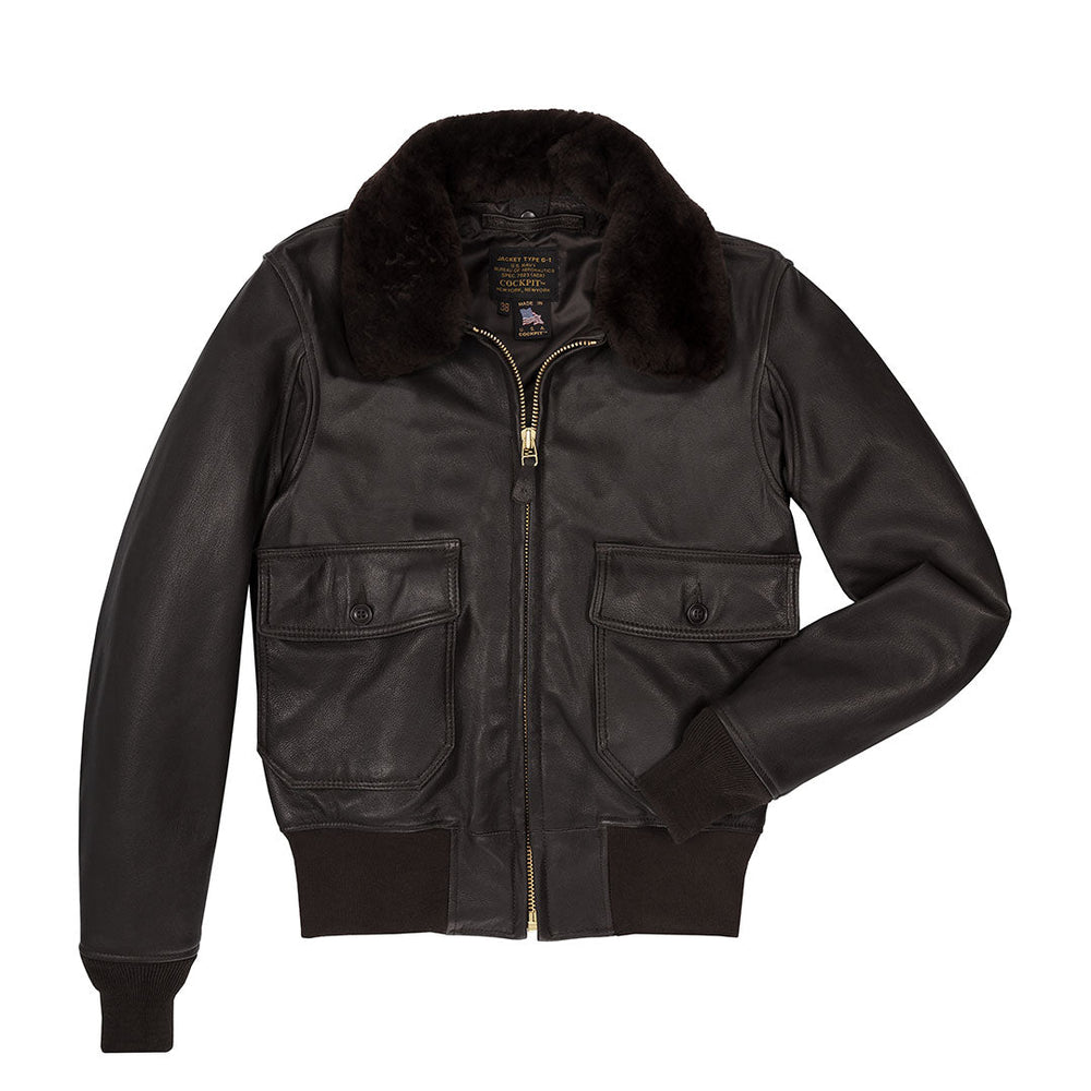 G-1 Flight Jacket with Removable Collar Z2108M - Cockpit USA Men