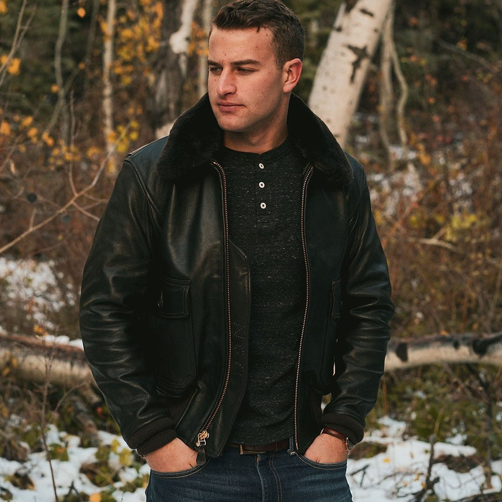 G-1 Flight Jacket with Removable Collar Z2108M - Cockpit USA Men