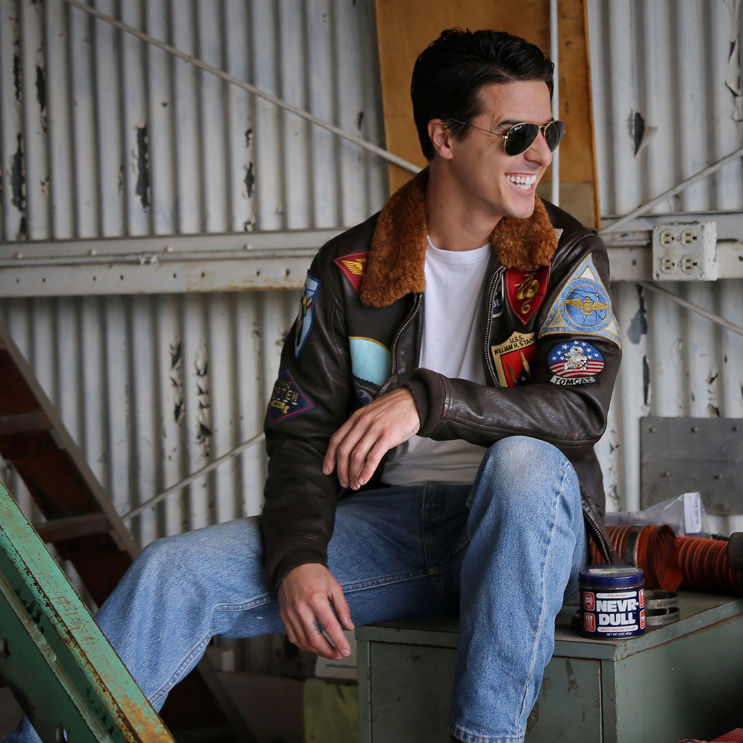 top gear jacket Movie Hero Top Gun Navy G-1 Jacket Z201036T