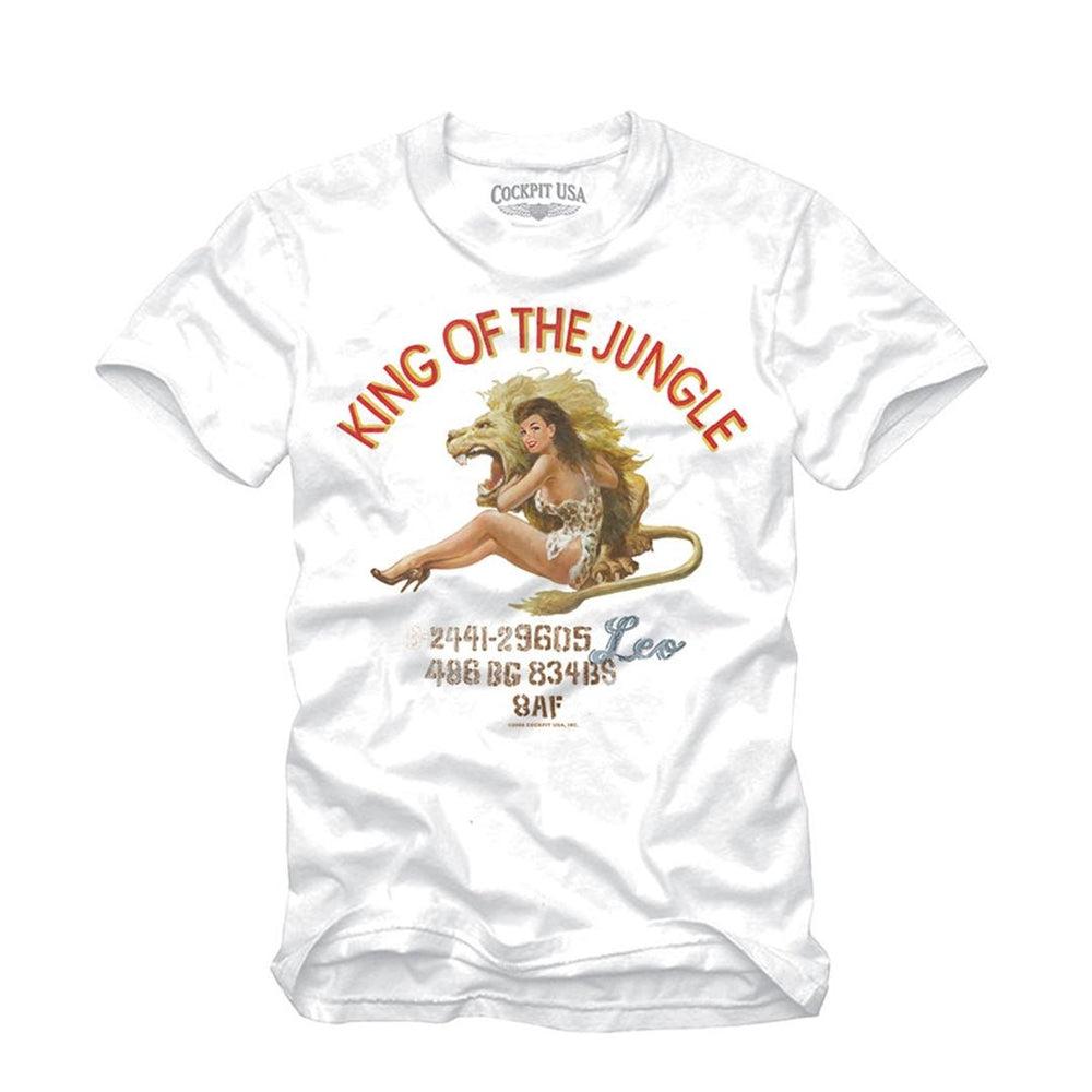 King of the Jungle Pinup Tee Z12B048D - Cockpit USA T-Shirts On Sale