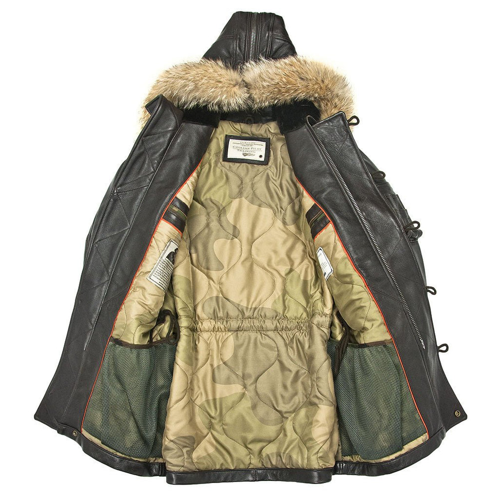 Lambskin N3B Long Parka Z21U038 - Cockpit USA Men