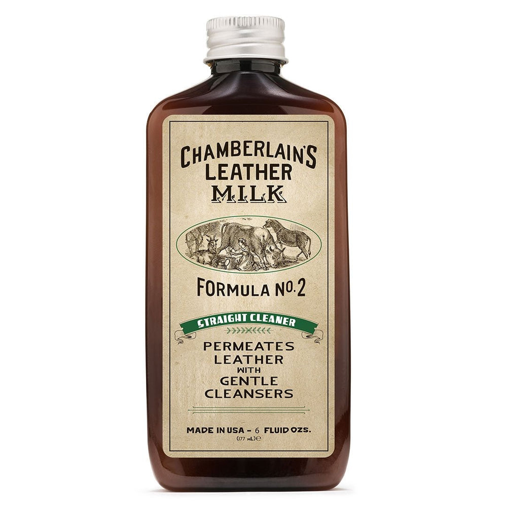 Leather Milk® Straight Cleaner No.2 6oz w Pad Z99Y012 - Cockpit USA Accessories