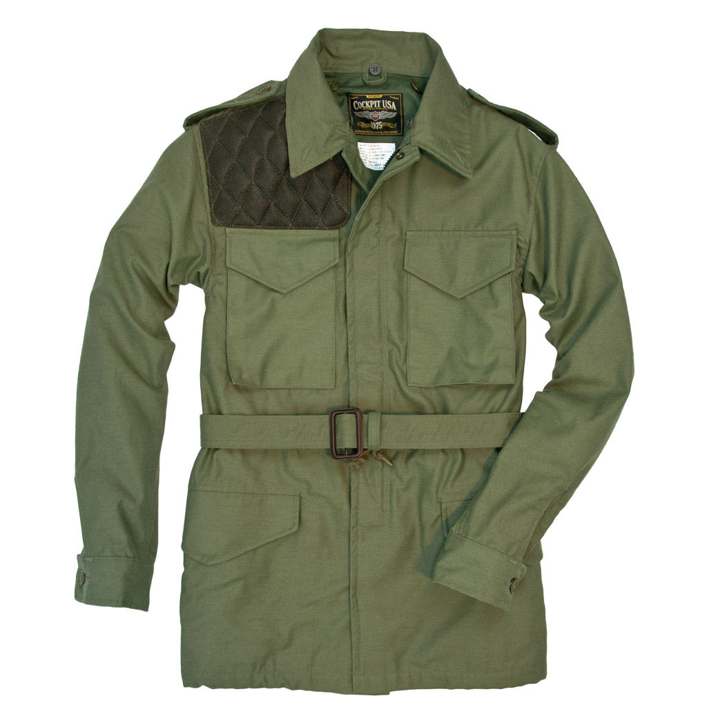 Fur Collar Olive Green Field Jacket | Shooting Range Jacket – Cockpit USA