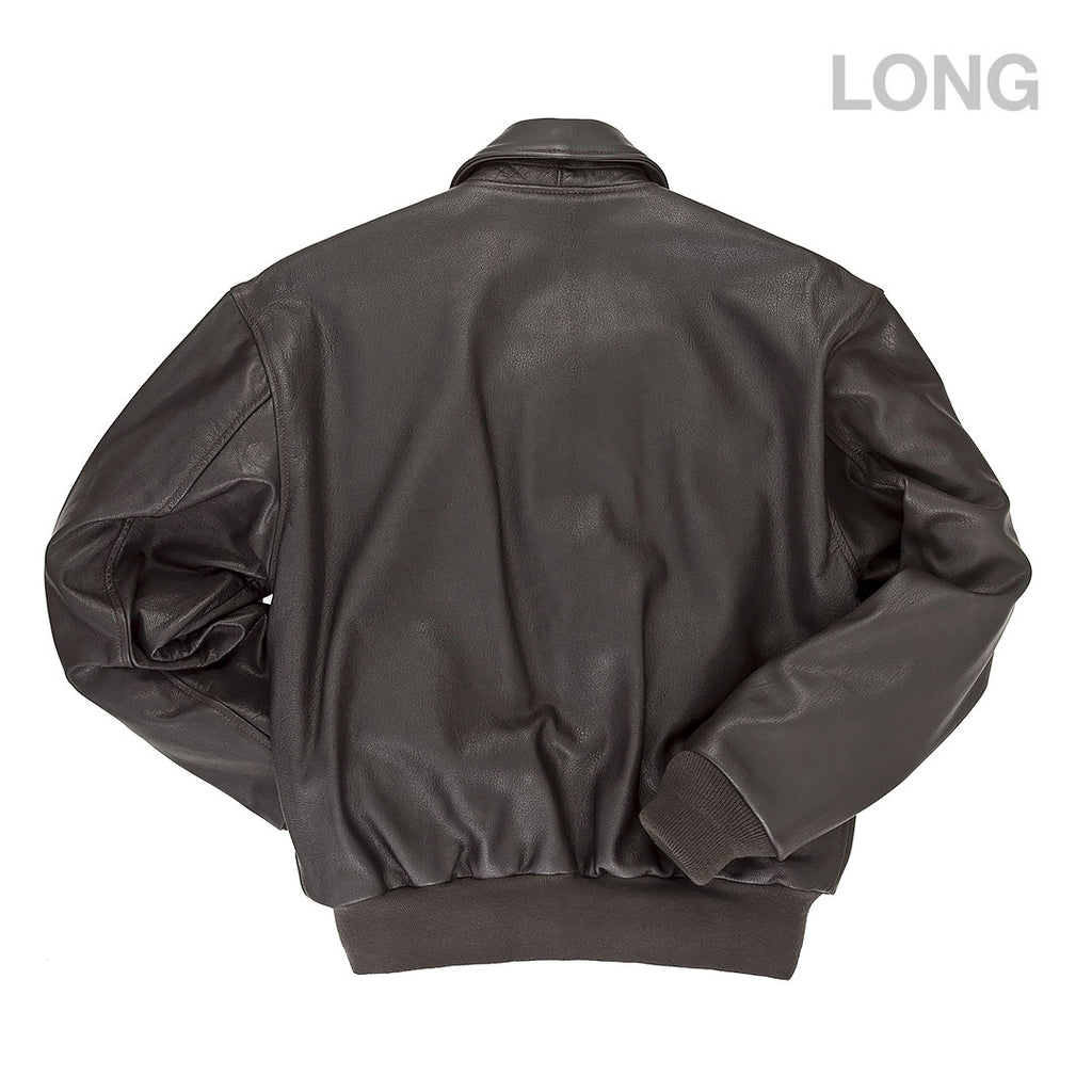 Men's Reissue Tall Dark Brown Leather Flight Jacket – Cockpit USA