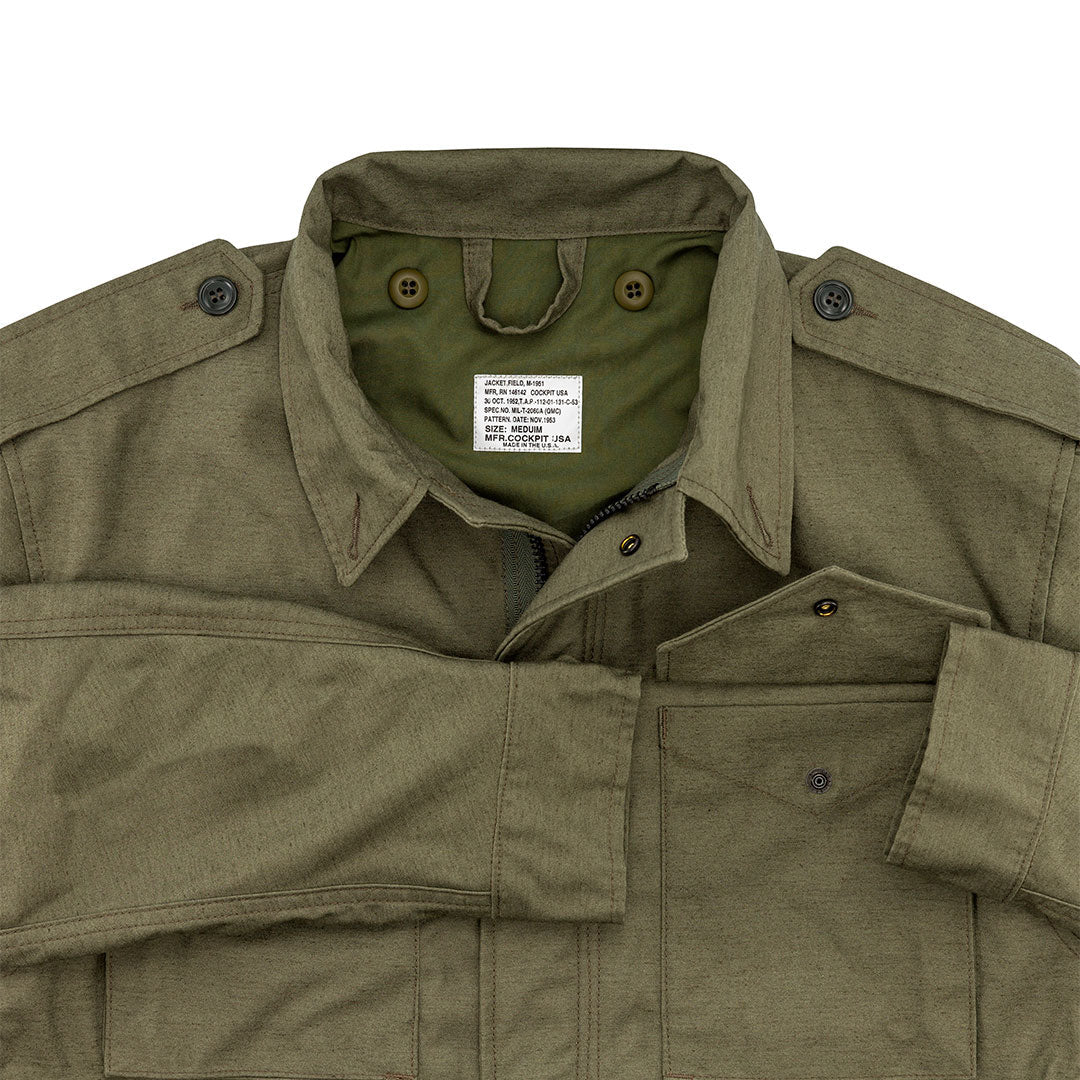 Men's Military M-51 Field Jacket - Olive Green | Cockpit USA
