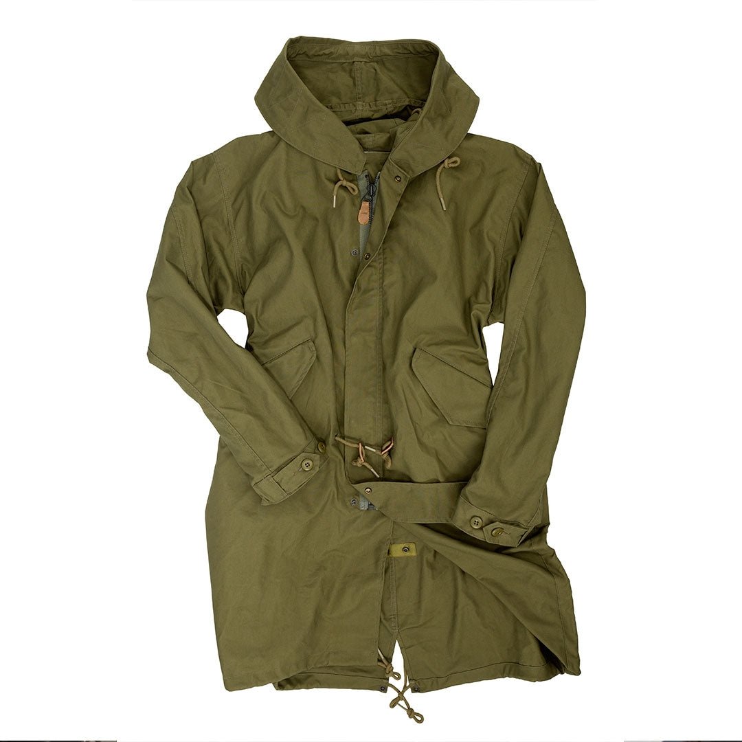M51 Fishtail Parka Shell | Olive Green Canvas Jacket