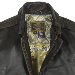 Men's Antique Lambskin Leather Jacket Z2567MM in Brown - Cockpit USA Men