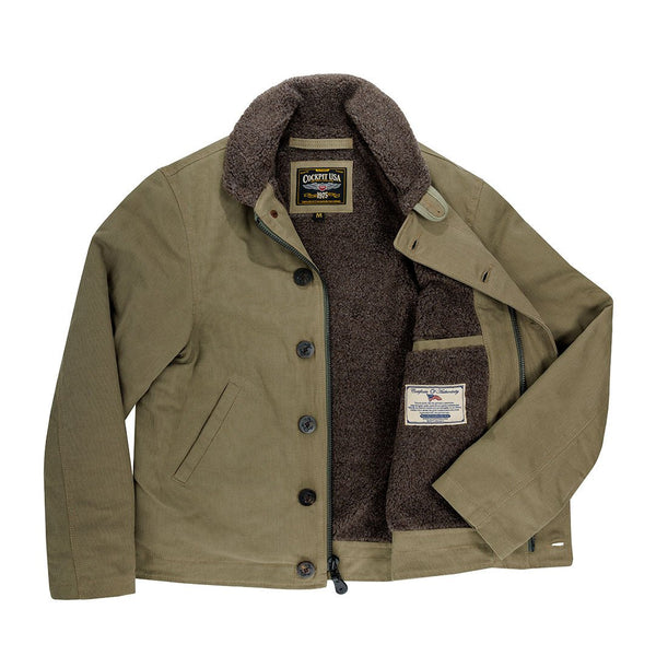 N1 Bedford Cord Navy Jacket in Sage Z26X031 - Cockpit USA Men