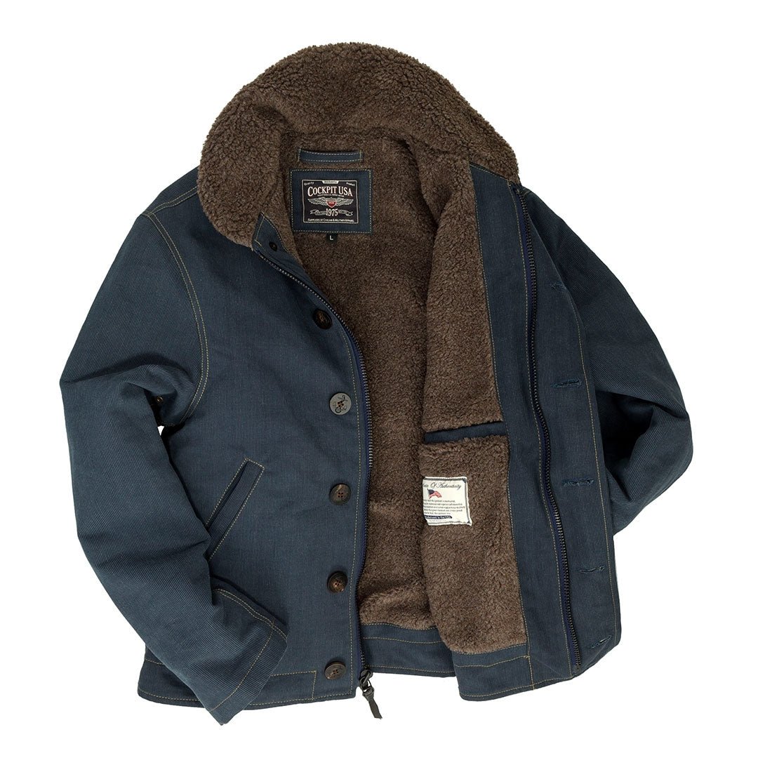 US Navy N1 Bedford Cord Deck Jacket | Navy Working Jacket