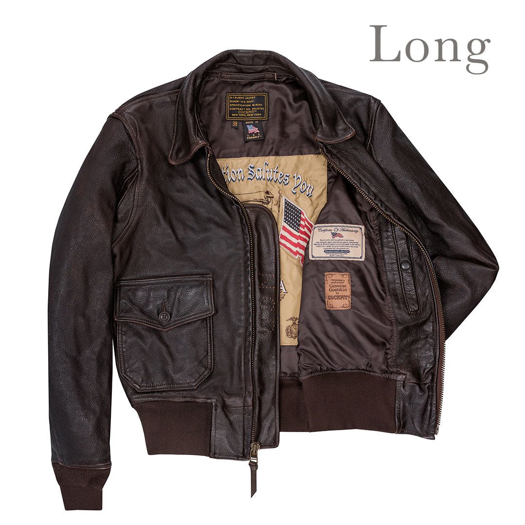 Navy Carrier Jacket | G-1 Leather Pilot Jacket | Cockpit USA