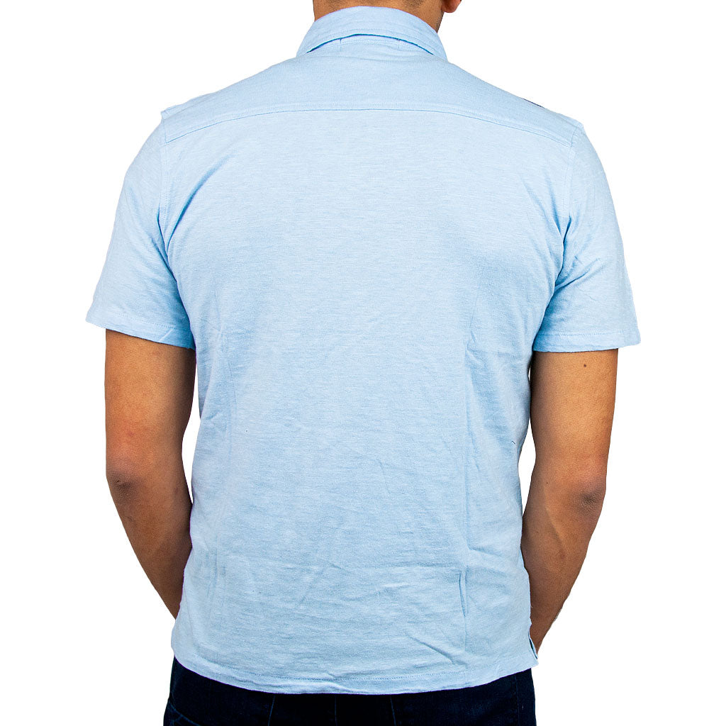 Airborne Polo Shirt back in light blue 
