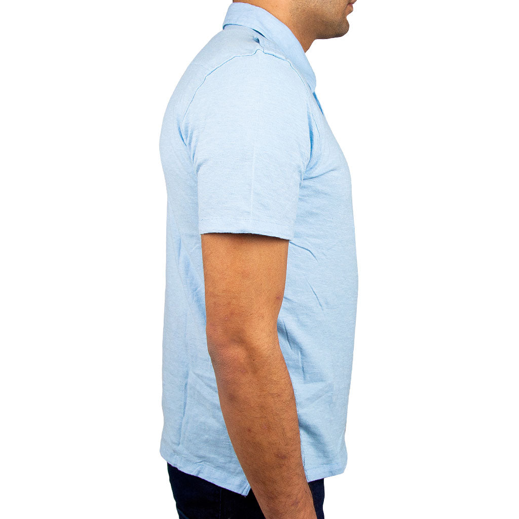 Airborne Polo Shirt side in light blue