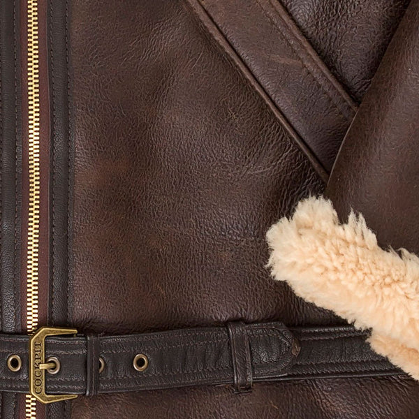R.A.F Sheepskin Bomber Jacket Z2109 - Cockpit USA Men