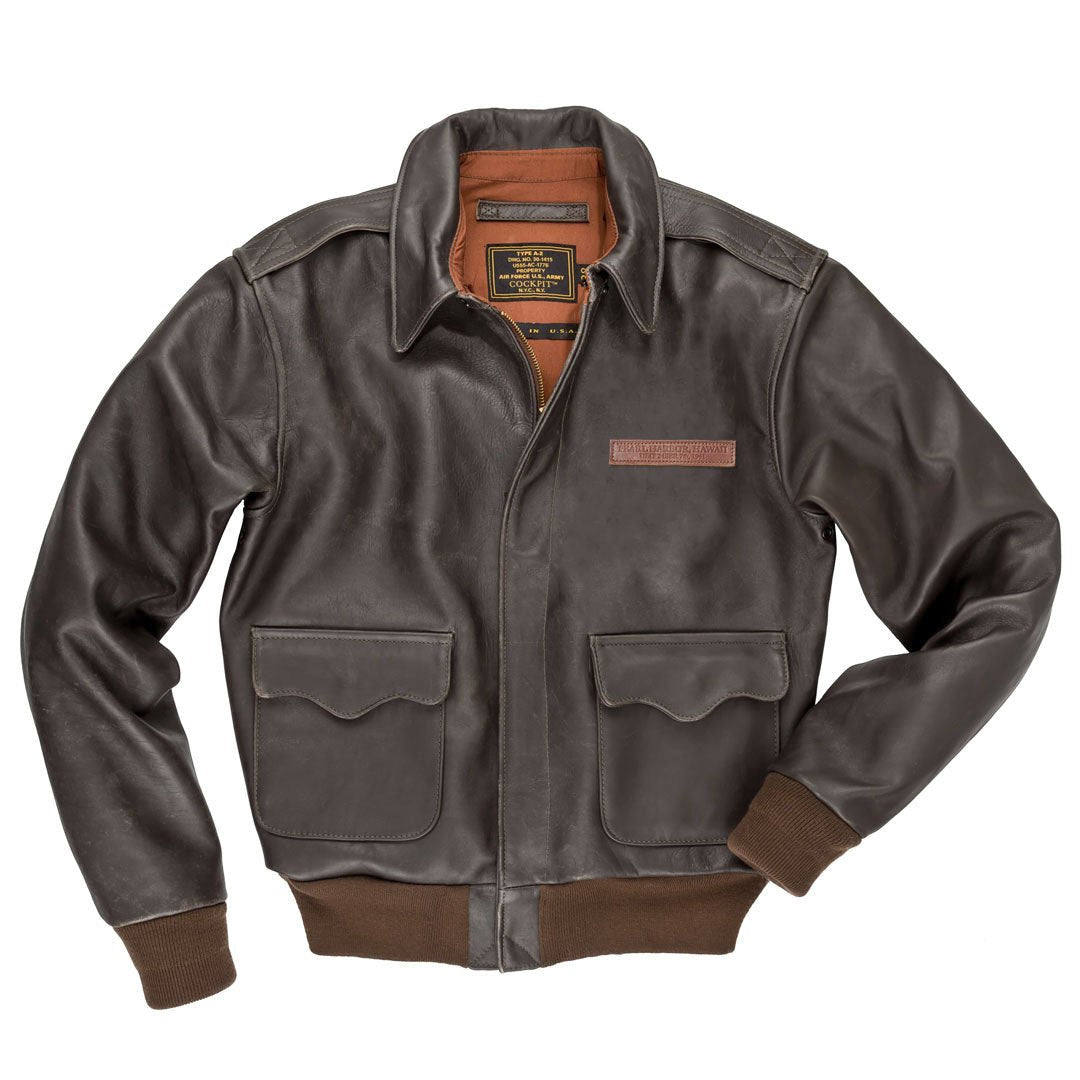 Pearl Harbor Leather Jacket | Men's Horsehide Leather Jacket